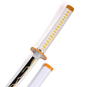 Espada Katana de Bambú de Madera de 104 cm de Anime Japonés Demon Slayer, Accesorio de Cosplay de Zenitsu Agatsuma para Juego de Rol para Mayores de 14 Años - Product Image 3
