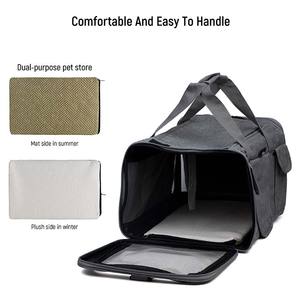 Orijinal ev açık seyahat <span class=keywords><strong>Pet</strong></span> taşıyıcılar için yumuşak taraflı büyük tek omuz köpek çanta kedi taşıyıcı gizlilik koruma - Product Image 6