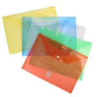 جديد قابلة لإعادة الاستخدام الملونة a2 a3 a4 حجم البلاستيك المغلف المناظر الطبيعية أزرار خاطفة حقيبة مجلد ملفات