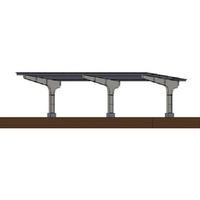 Composants préfabriqués et connecteurs coordonnés pour structure de montage de carport solaire extérieur
