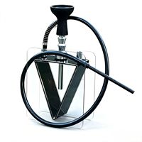 Set Hookah akrilik berbentuk V, Set panci segitiga Hookah Shisha
