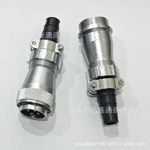 Conector de Aviación WF28 de Aleación de Zinc, Chapado en Oro, Montaje en Panel de Cobre, de 2 a 26 Pines - Product Image 5