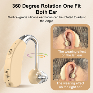 Aide auditive rechargeable BTE bon marché, sans ordonnance, derrière l'oreille, amélioration du son pour adultes et seniors malentendants - Product Image 5