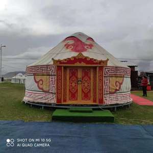 Yurte kazakh de 8 m à vendre, toile en toile non décolorante pour l'extérieur, tente yurte mongole - Product Image 6