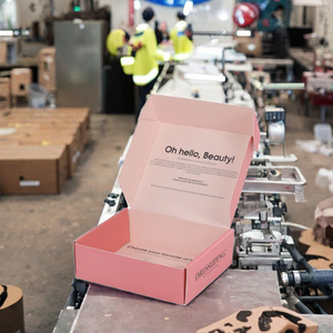 Custom Logo Airplane Corrugated Carton Shipping Packaging Mailing <b>Box</b> Glossy Lamination Paperboard for Ties Use - Product Image 3