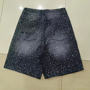 Shorts <span class=keywords><strong>de</strong></span> Mezclilla con Diseño Estadounidense, Adornados con Borlas <span class=keywords><strong>de</strong></span> Pedrería Brillante y Delicadas Perlas, Shorts <span class=keywords><strong>de</strong></span> Mezclilla <span class=keywords><strong>de</strong></span> Lujo con Perlas y Pedrería - Product Image 5