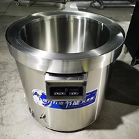 Marmite de cuisson industrielle SX à chauffage électrique et à gaz, marmite à vapeur, marmite à mélanger, cuve de cuisson pour sucre, caramel et confiture, chaudière à double enveloppe, garantie 2 ans