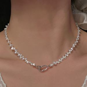 Collier de perles baroques d'eau douce naturelles pour femmes, petites, irrégulières, à forte brillance, beauté dispersée, accessoire rare et unique - Product Image 4