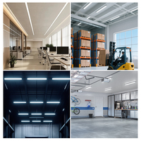 Luminaire à latte à Led industriel 2ft 3ft 4ft Tube Lamp Shop Office Lighting High Bay Workshop Led Strip Linear Lights