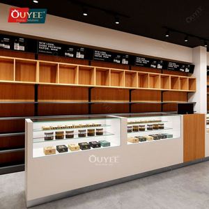 ชุดแสดงสินค้าในร้านขายบุหรี่ไฟ LED แสดงสินค้าแบบแก้ว - Product Image 1