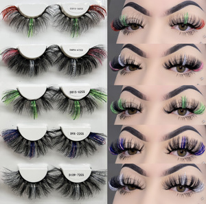 Witte Glitter Wimper Verpakking Klassieke Russische Strip Lash Box Met Ketting Handvat - Product Image 4