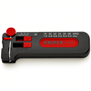 Dénudeur de fils Knipex 18-28 AWG 1,0-0,3 mm, outil de précision pour câblage électrique - Product Image 1