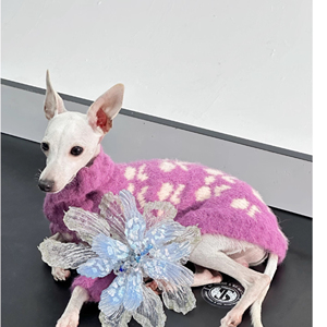 Bonita ropa para mascotas, suéter de lana ecológico súper cálido de doble capa para Dachshund Greyhounds, perros y gatos pequeños y medianos - Product Image 4