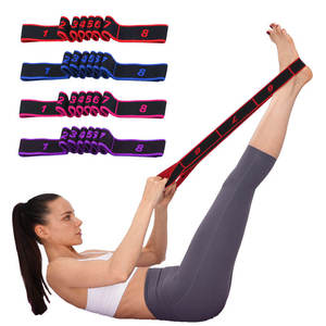 Banda elástica para ejercicios de fascia, isquiotibiales y piernas, correa de estiramiento para el pie con lazo para entrenamiento, yoga, fisioterapia y pilates - Product Image 1