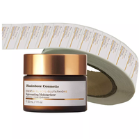 Étiquettes autocollantes personnalisées avec logo privé, impression dorée sur vinyle, pour emballages de cosmétiques, flacons de parfum et pots.
