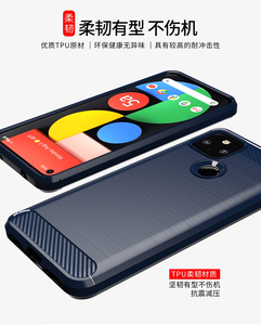 Funda de TPU suave cepillado de fibra de carbono, a prueba de golpes, para <span class=keywords><strong>google</strong></span> Pixel 5A 4A 5G <span class=keywords><strong>Pixel5</strong></span> 4 3A 3 2 XL - Product Image 3