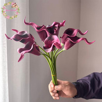 Hochwertige Künstliche Calla-Lilie 34cm Lang Perfekt für Muttertag Weihnachten Weiße Hochzeit Party oder Heimdekoration