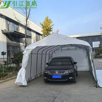 Abri de voiture instantané, auvent de voiture avec structure en acier et bâche imperméable