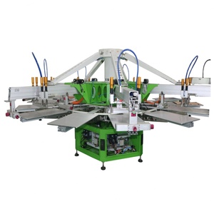 High Quality KC 8-<b>Color</b> Automatic T-Shirt Screen <b>Printers</b> Multicolor 380V/3 Phase 500x700mm Print Area Long Service Life - Product Image 6