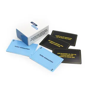 New fashion high quality board game custom colorful thank you printing business flash cards