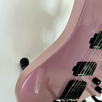 Guitare électrique sans tête de production OEM modèle SG avec corps en bois d'acajou 24 frettes et manche en érable canadien