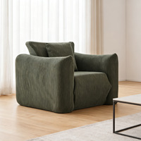 Meubles de maison modernes de luxe canapé lit d'appartement petit tissu de velours côtelé sectionnel doux canapés de salon bon marché canapé à compression