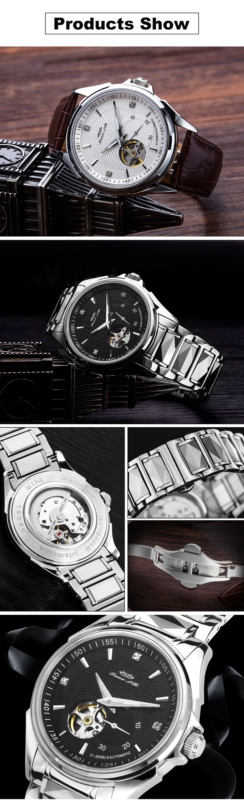 Custom Gift Ancient Mechanical Automatic Watches Japan Miyota Movement