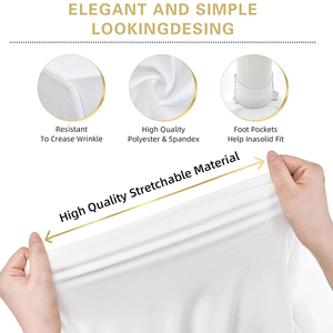 Tùy chỉnh Polyester Stretch Spandex Khăn trải bàn với biểu tượng tùy chỉnh cho các sự kiện & Thương mại cho thấy quảng cáo bảng Bìa - Product Image 6