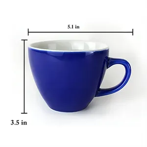 450mL personalizable al por mayor resistencia a altas temperaturas en gran capacidad taza de avena taza de sublimación de cerámica