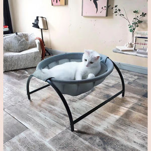 Cama Elevada para Gatos, Desmontable, Lavable, Clásica, Portátil, Transpirable, Independiente, Tipo Hamaca para Dormir, Sólida - Product Image 2