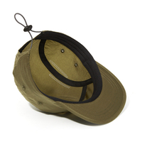 Gorra de Béisbol de 5 Paneles con Visera Plana, Impermeable y de Secado Rápido - Gorra para Senderismo, Correr, Golf, Pesca y Campamento al Aire Libre