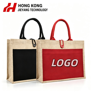 Wholesale Eco Friendly <b>Jute</b> Tote <b>Bag</b> Long Handle Suitable for Many Occasions High Quality Big Capacity Medium Custom Size logo - Product Image 1