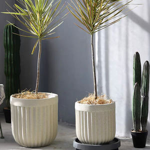 Grande jardinière en fibre <span class=keywords><strong>de</strong></span> verre avec logo personnalisé, décoration <span class=keywords><strong>de</strong></span> sol <span class=keywords><strong>de</strong></span> jardin, grands pots <span class=keywords><strong>de</strong></span> fleurs en béton - Product Image 4