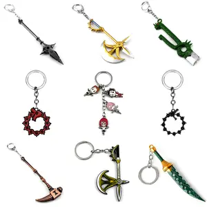 Anime Key Hanger Kleine Cadeau Sieraden Zeven Dodelijke Zonden Protagonist Wapen Legering Anime Sleutelhanger Kleine Cadeau Sieraden