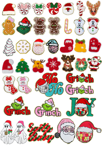 Lớn Hươu sắt trên sequin các bản vá lỗi personalizzate đính cườm giáng sinh vá biểu tượng động vật tùy chỉnh sequin đính cườm giáng sinh vá - Product Image 6