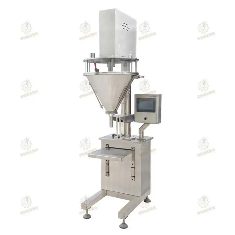 Máquina de embalagem semiautomática de pó de açafrão máquina de embalagem automática de pó de morango 2 bicos máquina de enchimento de pó