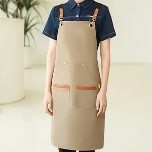 Individuelle Schürze hochwertige wasserdichte Restaurant- und Baruniformen Küche Individuelle Schürze Küchenchefuniform