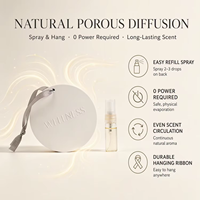 Diffuseur de bien-être personnalisé, diffuseur d'arômes en céramique suspendu longue durée, pierre parfumée, désodorisant d'ambiance, aromathérapie pour la maison