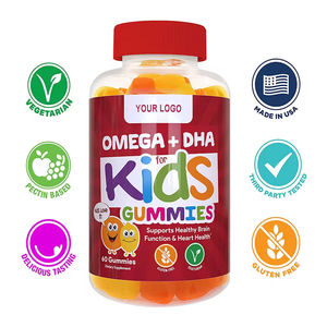 Gummies multivitaminés pour enfants OEM GMP Halal, DHA Omega-3 EPA, pour le soutien du cerveau et du cœur, bonbons vitaminés - Product Image 6