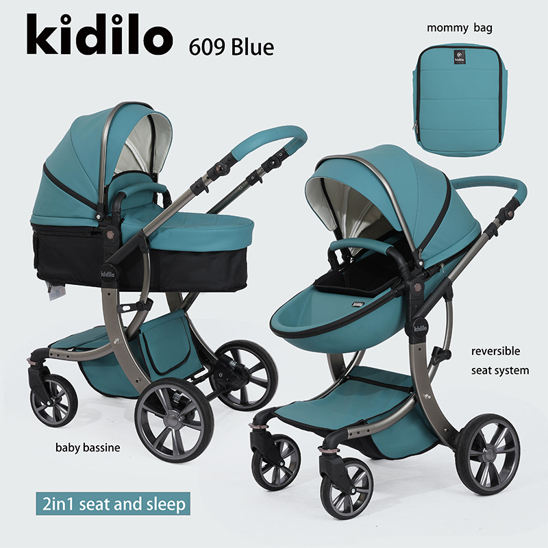 Kidilo 高景観ポータブルベビーカー 折りたたみ式 20kg対応 0-3歳用