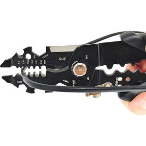 KAILUN 25-in-1 Multi-Functional Steel <b>Wire</b> Stripper Cutter Labour-Saving <b>Wire</b> Stripping Pliers Black <b>Soft</b> Grip Handles 1 Year - Product Image 2