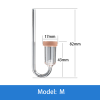 Diffuseur de CO2 en verre de taille moyenne pour aquariums de 60 à 90 cm