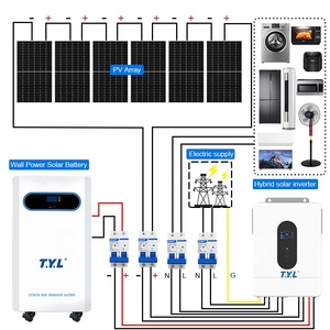 Solution <span class=keywords><strong>solaire</strong></span> tout-en-un avec batterie lithium-ion, ensemble complet pour la maison, testé par des tiers TUV SGS, système d'énergie <span class=keywords><strong>solaire</strong></span> 12KW - Product Image 3