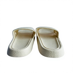 Sandalias de Mujer Ligeras con Suela de EVA de 15MM para Interiores, Color Beige Sólido, Punta Abierta, Todas las Temporadas, Parte Superior de PU - Product Image 5