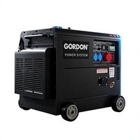 GORDON GD9500SD 7KW 50Hz Leiser Luftgekühlter Dieselgenerator Einphasig Dreiphasig Tragbares Notstromaggregat für Baustellen
