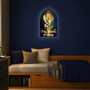 Letrero de Neón con Luces LED Cristianas, Decoración de Pared LED Personalizada para Sala de Estar, Oficina <span class=keywords><strong>en</strong></span> Casa, Bar, Garaje, Club, Pantalla Electrónica - Product Image 2