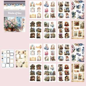 JAI IMAN, 20 hojas (8,26 5,56 x pulgadas), figura artística <span class=keywords><strong>de</strong></span> Alice, Material PET troquelado, <span class=keywords><strong>libro</strong></span> <span class=keywords><strong>de</strong></span> pegatinas decorativas DIY - Product Image 5