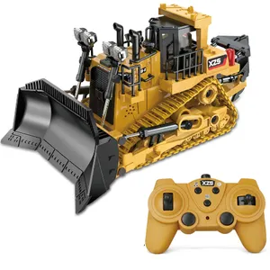 Venta directa de fábrica 9CH Aleación de control remoto excavadora camión volquete construcción coche de juguete eléctrico radio control remoto juguete RC Coche