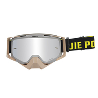 Jiepolly OEM Personnalisation Logo Dirt Bike Moto Sports Lunettes Motocross Lunettes Sans Cadre Racing Mx Personnalisé Moto Lune