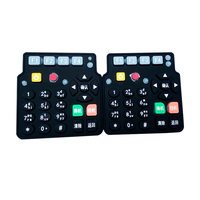 Teclado de ordenador de goma de silicona impermeable personalizable teclas de tacto suave y teclado de interruptor de membrana plegable producto OEM